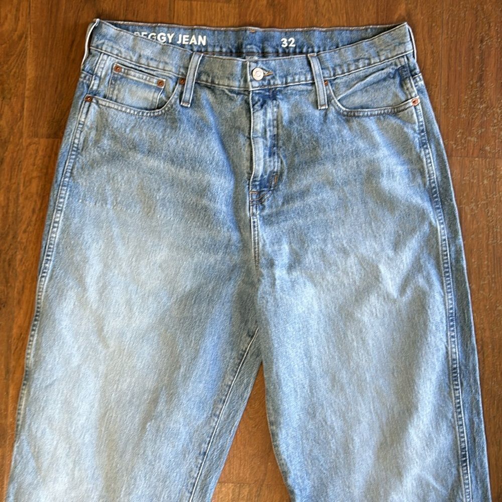 New Women’s J CREW High-rise Peggy tapered jean Blue delancey sZ 32 80s vintage - Picture 5 of 13